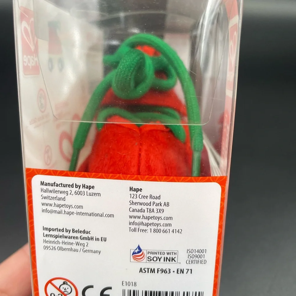 Hape lacing skate red new in box